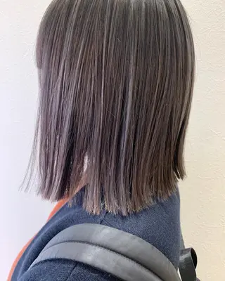 ミディアム カラー hub hair レイヤー/透明感のヘアスタイル