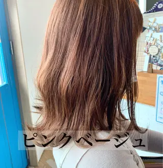 セミロング カラー ROUTE ルートのヘアスタイル