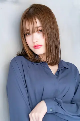 ミディアム カラー ヘアアレンジ 山崎 澪 レイヤーカット/大宮のヘアスタイル