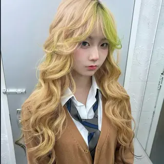 ロング ユメナ ̖́-のヘアスタイル