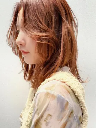 セミロング 💗モデルカット 募集中のヘアスタイル