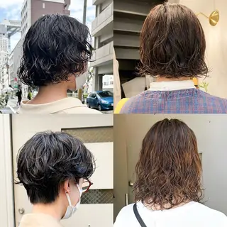 セミロング パーマ メイ🩰 大阪/ヘアセットのヘアスタイル