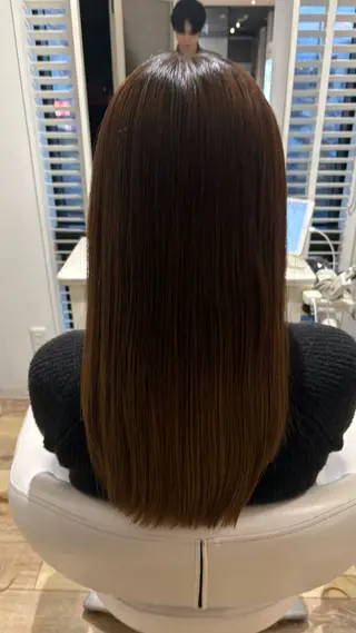 ロング カラー 似合わせ 顔周りYUUGAのヘアスタイル