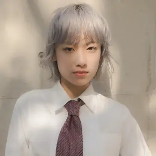 ショート カラー mao/栄/tenn /暖色/ハイトーンのヘアスタイル