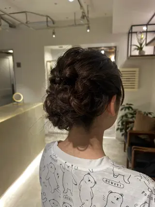 ミディアム 暖色カラー 奥村陽花のヘアスタイル