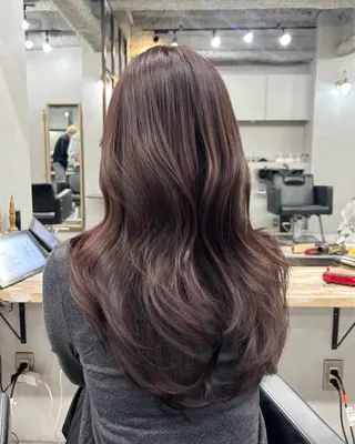 ロング レイヤーカット／韓国 🤎きのした いちかのヘアスタイル