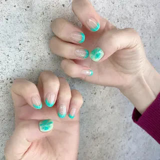 ショート カラー パーマ ヘアアレンジ メンズ キッズ ネイル マツエク・マツパ Salon Ｋのネイルデザイン