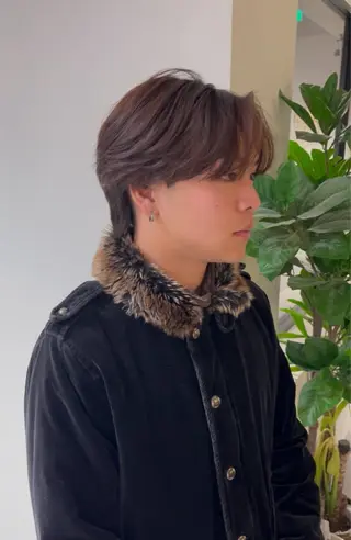 ミディアム 本多 伸丞のヘアスタイル