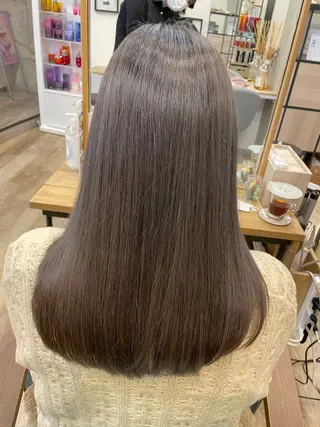 セミロング カラー レイヤー×髪質改善 ×透明感/杉田 圭のヘアスタイル