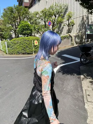 カラー 莉乃/縮毛矯正/髪質 改善/艶カラーのヘアスタイル