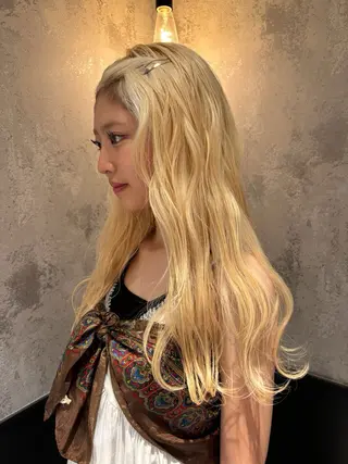 ロング カラー 髪質改善/縮毛矯正/ 艶カラー/ヘッドスパのヘアスタイル