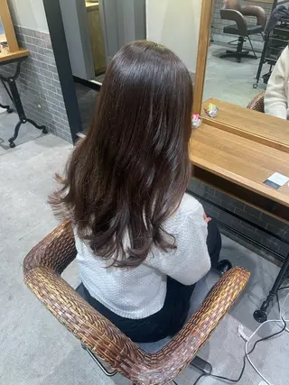ロング カラー 暖色カラー🤎Red Neo meiのヘアスタイル