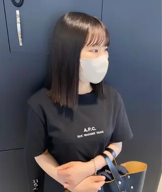 ミディアム カラー マンツーマン半個室 tamuraのヘアスタイル
