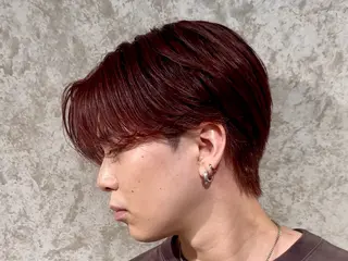 ミディアム カラー メンズ 榮 祈和人のヘアスタイル