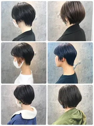 ショート 所渉/韓国レイヤー /ウルフカットのヘアスタイル