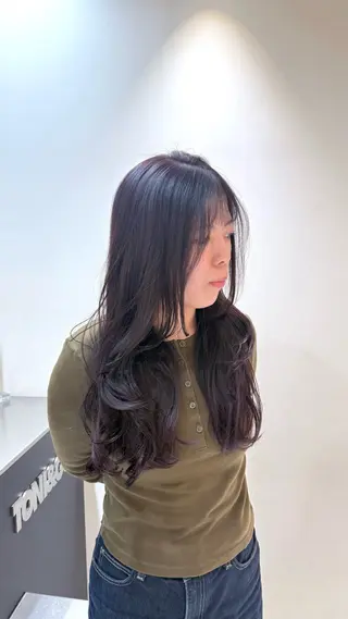 ロング カラー akari / ミディアムパーマのヘアスタイル