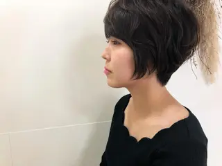 ショート パーマ タナカ タクヤのヘアスタイル