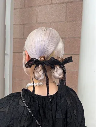 ロング ヘアアレンジ 透明感うる艶カラー ¦コユキ🫧💞のヘアスタイル