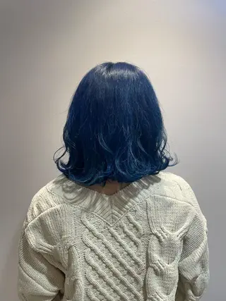 セミロング 縮毛矯正×髪質改善× 艶髪カラー 小笠原躍のヘアスタイル