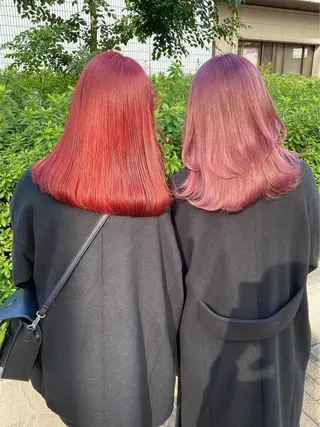 ミディアム カラー 🧡色落ちまで2度綺 麗なカラー🧡ヨシキのヘアスタイル