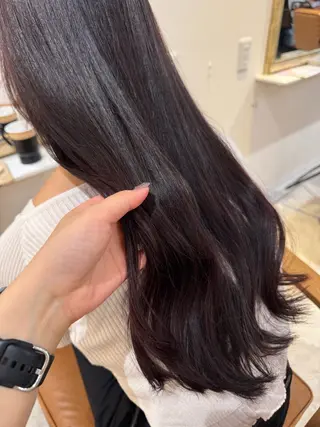 ロング カラー 赤み無し柔らかカラー 【梅田】madokaのヘアスタイル