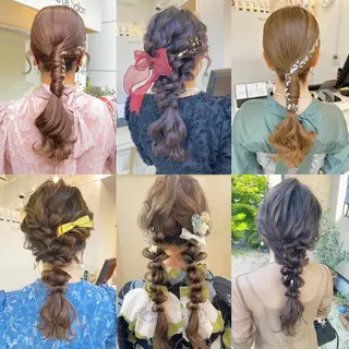 セミロング カラー ヘアアレンジ マツエク・マツパ アイブロウ 透明感カラー🫧ヘア セット🫧松本菜月の眉毛・アイブロウイメージ