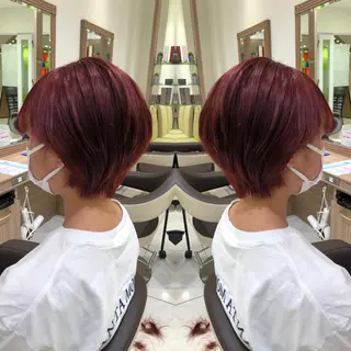 ショート カラー 韓国レイヤー×透明感 カラー/山崎一輝のヘアスタイル