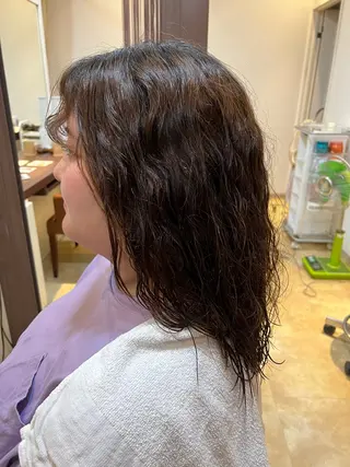 ロング パーマ 髙橋 俊介のヘアスタイル