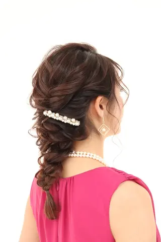 セミロング ヘアアレンジ AMATERAS鈴木 友美のヘアスタイル
