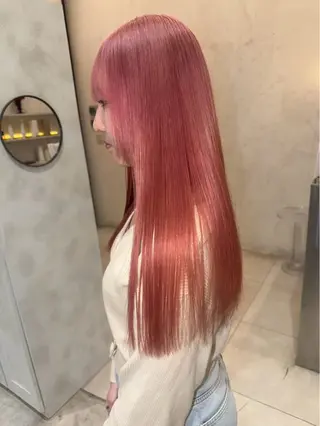 ロング カラー 名古屋/落ちる黒 黒染め落としのヘアスタイル