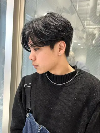 ミディアム パーマ メンズ メンズ特化❤️‍🔥 パーマ職人江口佳乃のヘアスタイル