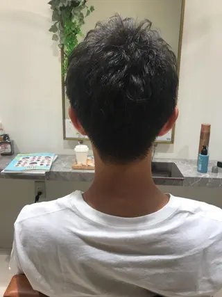 ショート メンズ 菅 由梨菜のヘアスタイル