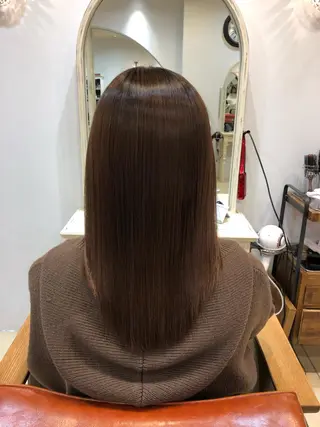 セミロング \脱・うねり& 広がり/gite菊のヘアスタイル