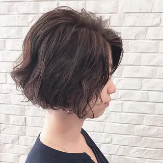 ミディアム カラー パーマ 伊藤 さやかのヘアスタイル