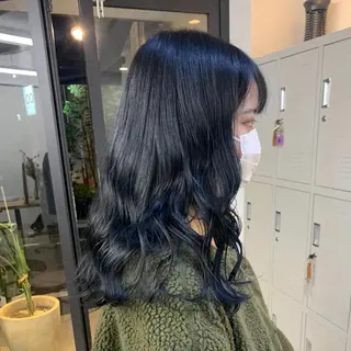 セミロング カラー leben serikaのヘアスタイル