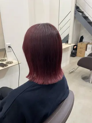 ミディアム 栗原 響のヘアスタイル