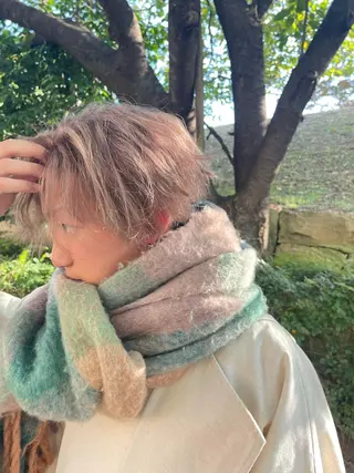 ショート カラー メンズ SoL🪐✧ 眞白のヘアスタイル