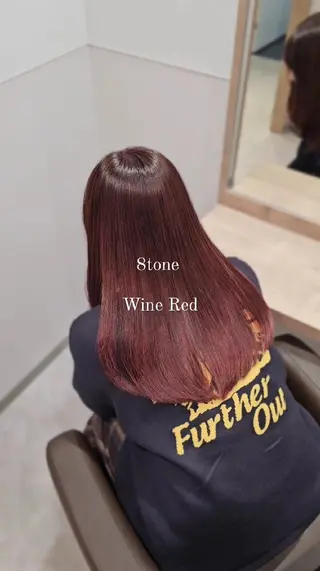 セミロング カラー 縮毛矯正をしている人 のためのカラーのヘアスタイル