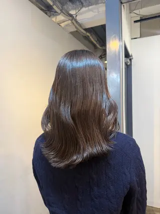 ミディアム 縮毛矯正/レイヤー カット⭐️SHOTAのヘアスタイル