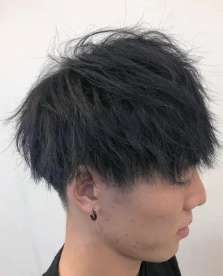 メンズ ダブルスキルエクステ /羽エクステ白石宇由のヘアスタイル