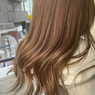 ミディアム カラー パーマ ヘアアレンジ メンズ キッズ ネイル マツエク・マツパ 切りっぱなしヘアボブ ミディアムヘアRYOのヘアスタイル