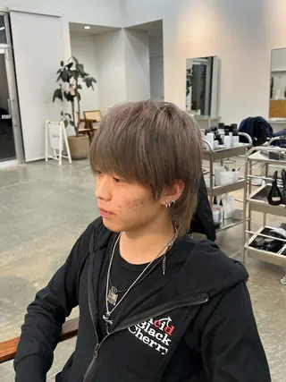 ショート メンズ Yuito/カラー/ ブリーチ/ストレートのヘアスタイル