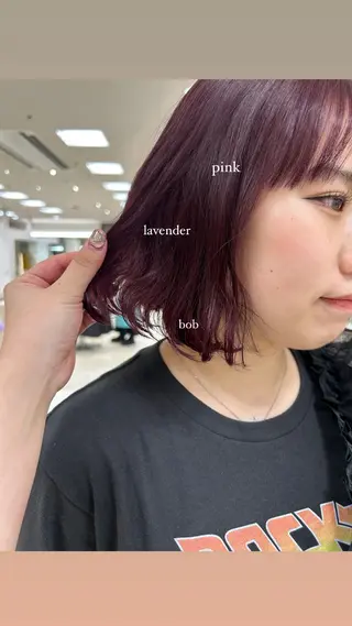 ショート カラー ヘアアレンジ/ベー ジュchiakiのヘアスタイル