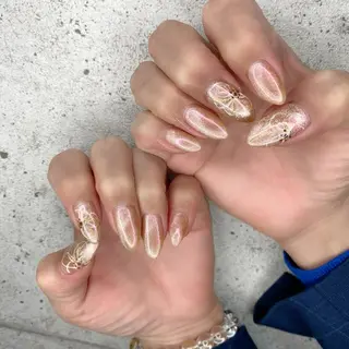 ロング カラー パーマ ヘアアレンジ メンズ キッズ ネイル マツエク・マツパ アイブロウ Salon Ｋのネイルデザイン