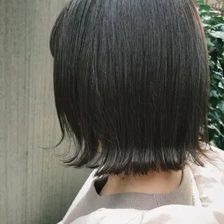 ミディアム カラー パーマ ヘアアレンジ 松田 亮葉のヘアスタイル