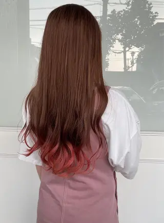 ロング カラー 杉田 健太のヘアスタイル