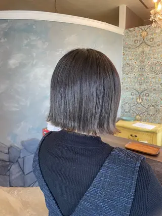 ミディアム hair make echo滿木あい花のヘアスタイル