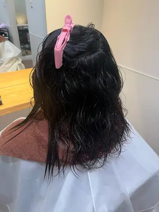 ミディアム マンツーマン 縮毛矯正/マユコのヘアスタイル