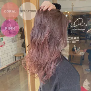 ロング カラー 韓国|ミルクティ momoeのヘアスタイル