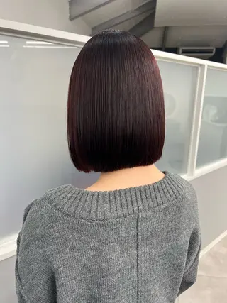 ショート カラー メンズパーマ特化/髪 質改善艶カラー/椿原のヘアスタイル